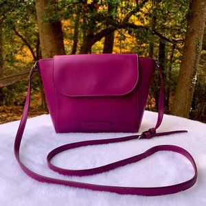 Vera Bradley Purple Leather Crossbody Purse Bag